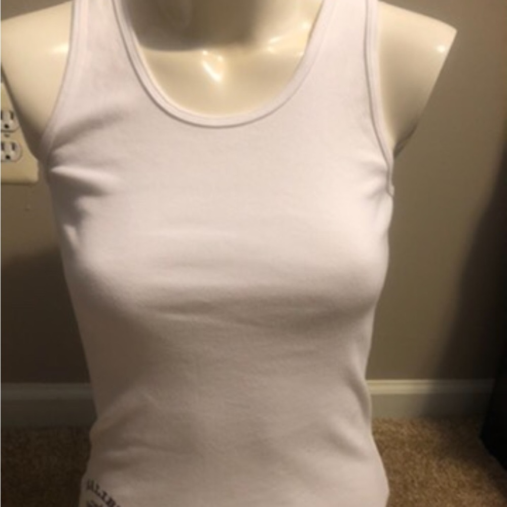 Malibu White Sleeveless Women's Top